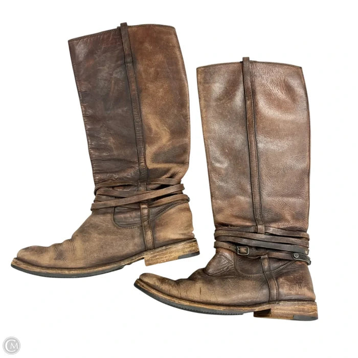 Boots Designer By Frye In Brown, Size: 6