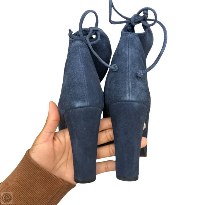 Boots Designer By Stuart Weitzman In Blue, Size: 9.5