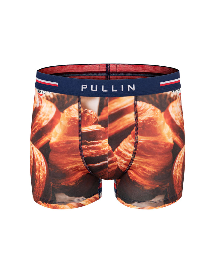 boxer homme imprimé boxer court lovecroissants PULLIN en lycra