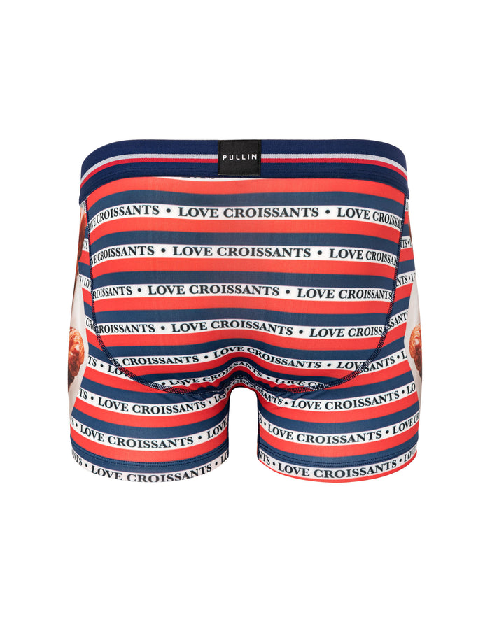 boxer homme imprimé boxer court lovecroissants PULLIN en lycra
