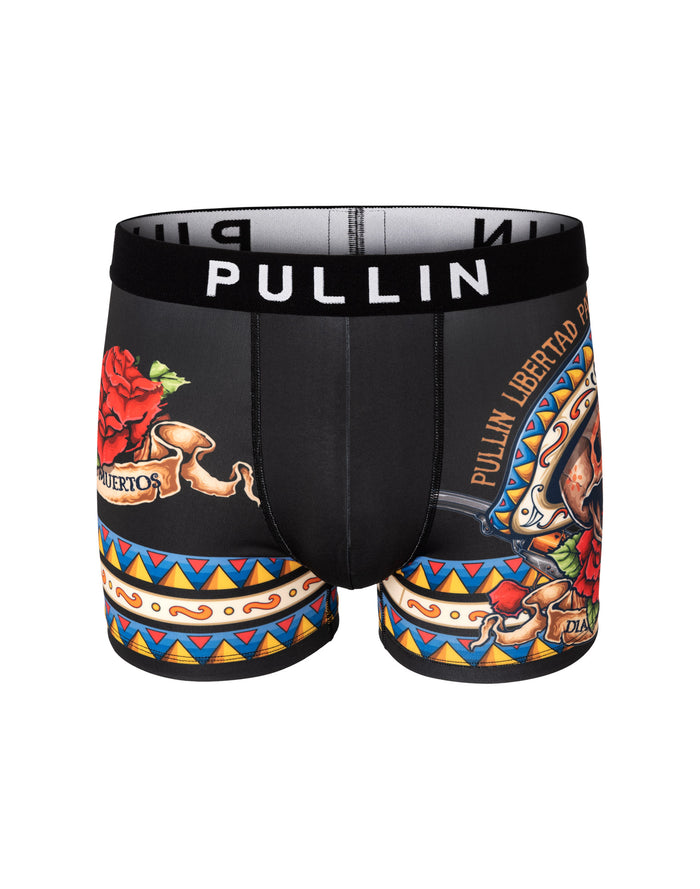 boxer homme imprimé boxer court patrulla PULLIN en lycra