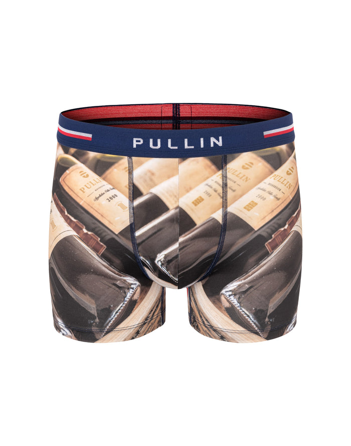 boxer homme imprimé boxer court PULLINwine PULLIN en lycra