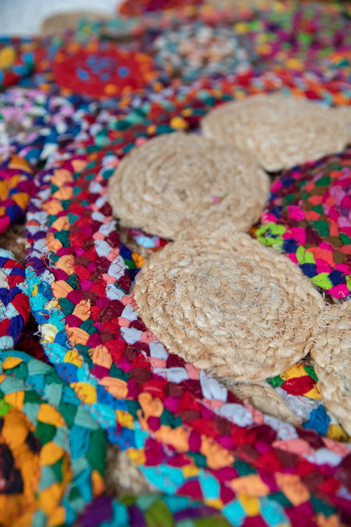 Braided Jute Rag Rug
