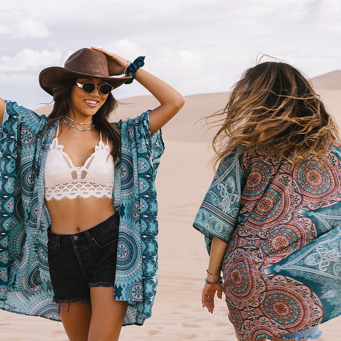 Canggu Kimono, worn in the desert