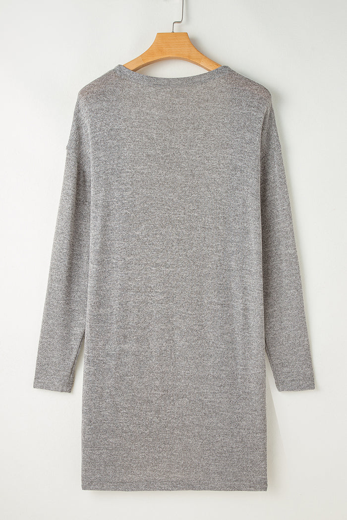 Cardigan léger ouvert sur le devant de couleur unie à taille haute-A WOMAN WE LOVE
