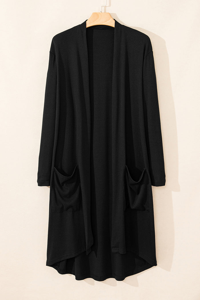 Cardigan noir ouvert sur le devant *-A WOMAN WE LOVE
