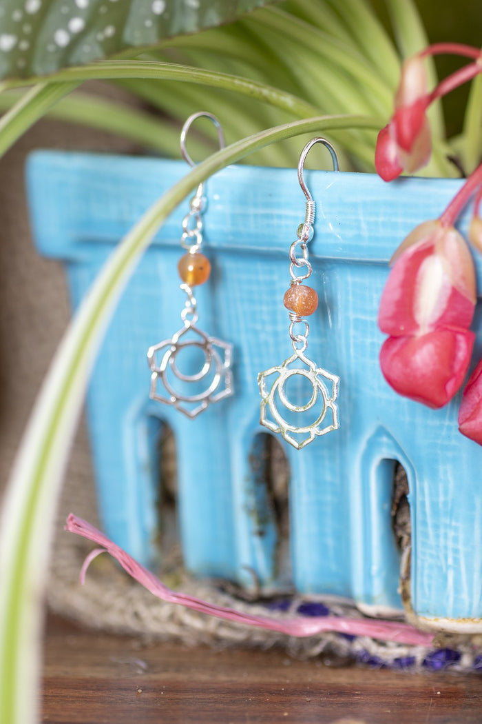 Chakra Earrings in style Sacral