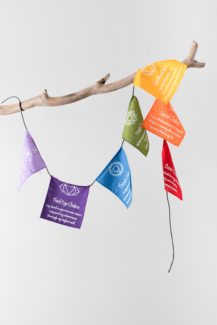 Chakra Prayer Flags Yoga, Meditation, Home Decor