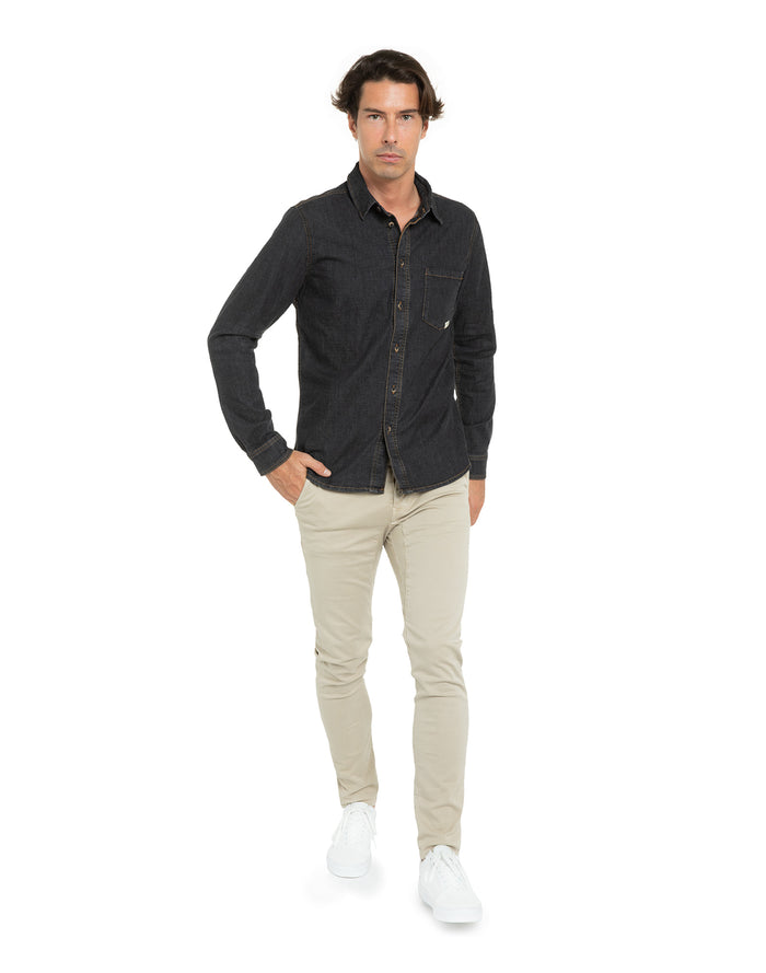 chemise black PULLIN en coton