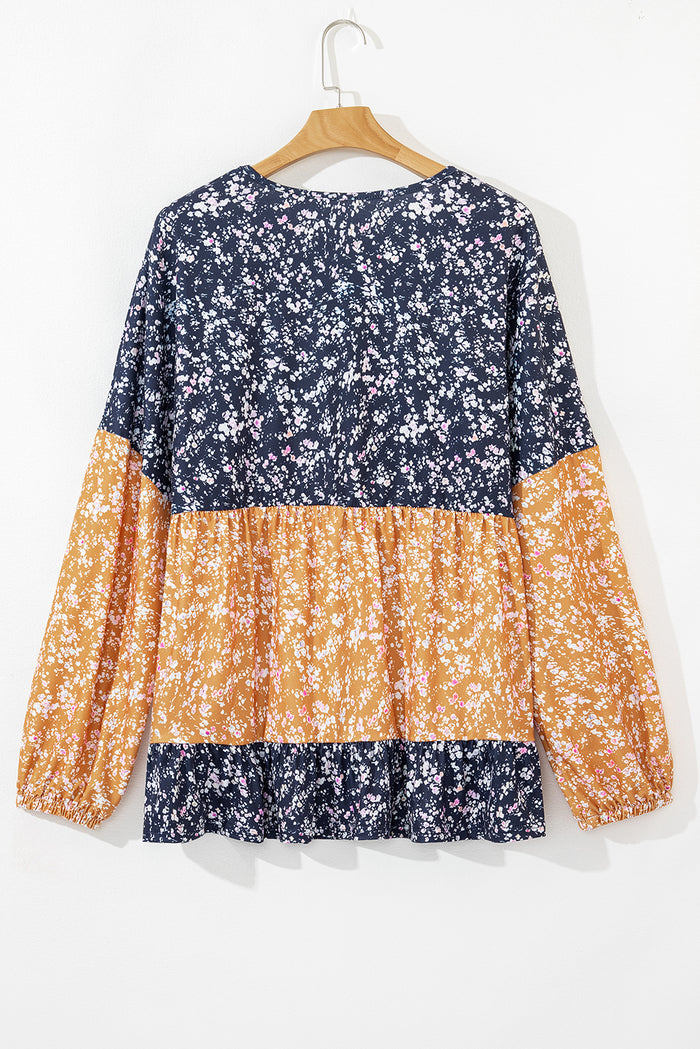 Chemisier à fleurs et blocs de couleurs *-A WOMAN WE LOVE
