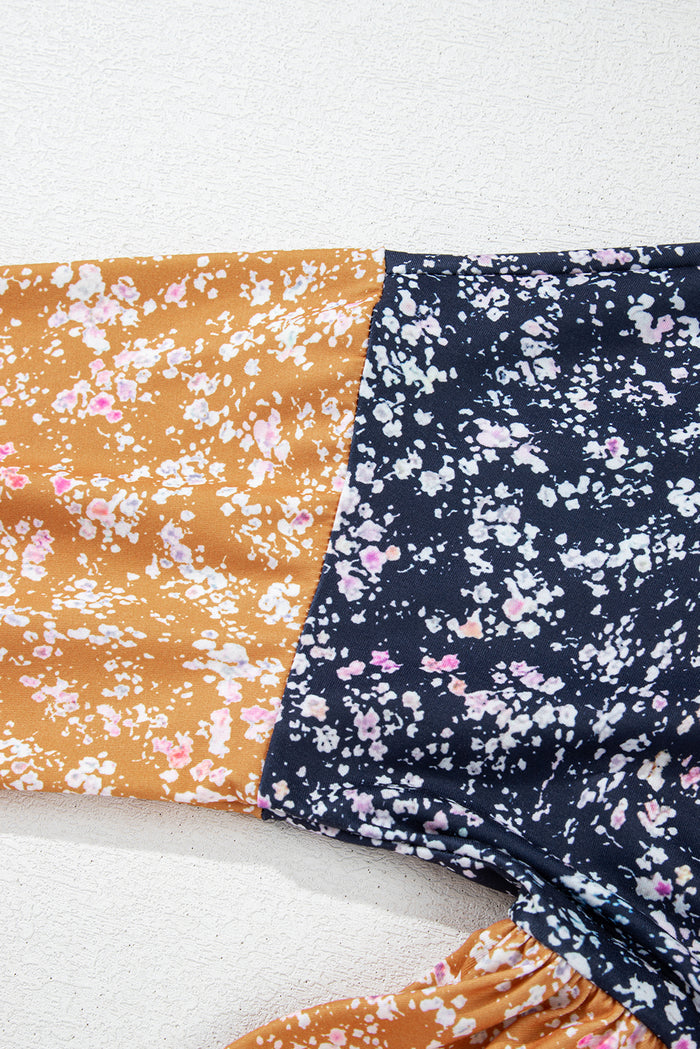 Chemisier à fleurs et blocs de couleurs *-A WOMAN WE LOVE
