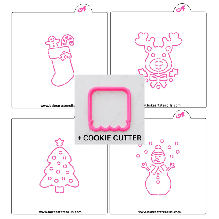 Christmas PYO Theme Bundle bakeartstencil