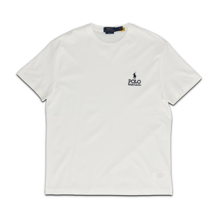 Classic Fit Logo Jersey White T-Shirt