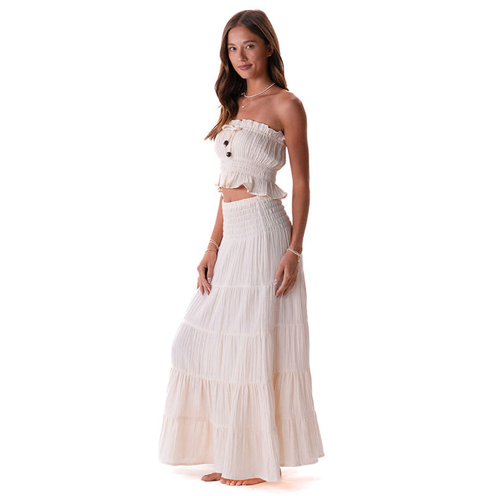 Cream Sundrift Maxi Skirt, side