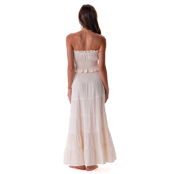Cream Sundrift Maxi Skirt, back