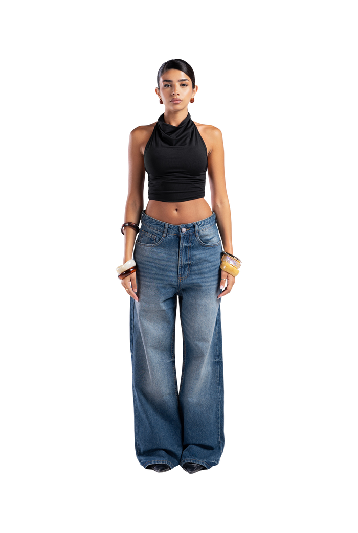 DARK BLUE BAGGY DENIM UNISEX