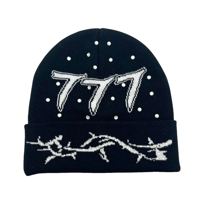 Diamond 777 Black Beanie