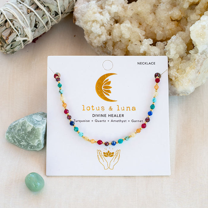 Divine Healer 3mm Healing Necklace, on product card