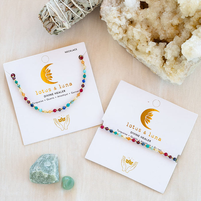 Divine Healer 3mm Healing Necklace, pair on product cards
