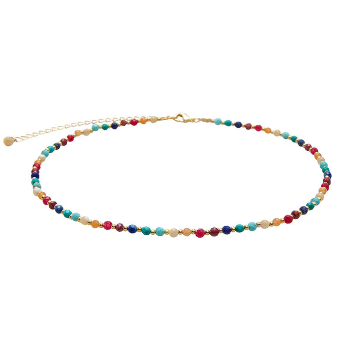 Divine Healer 3mm Necklace + Bracelet Set, flat lay necklace
