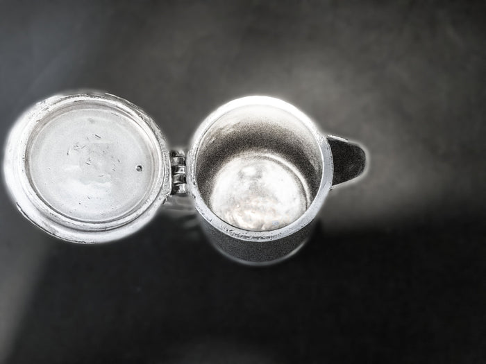 Dorado Beach Hotel Silver Soldered Teapot Pitcher Puerto Rico Hotel Military RR Silver