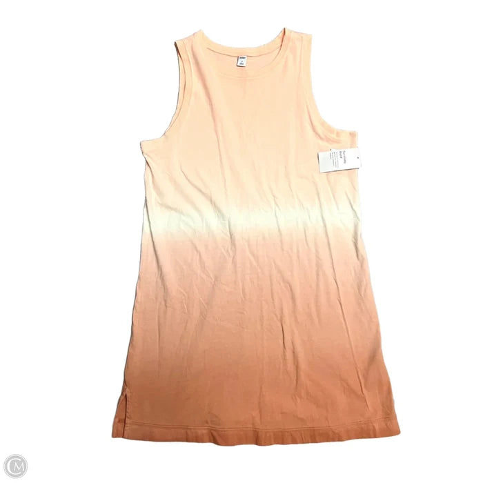 Dress Casual Midi By Old Navy In Peach, Size: M