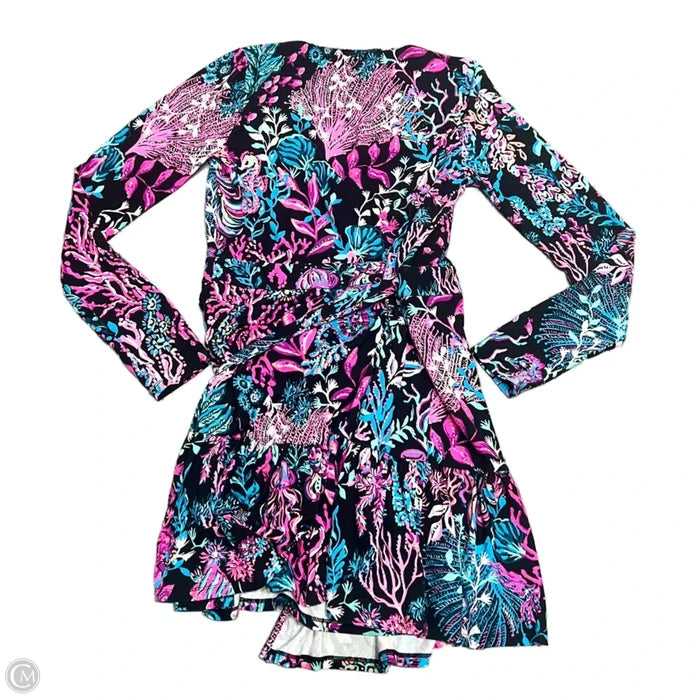 Dress Designer By Lilly Pulitzer In Black & Purple, Size: S