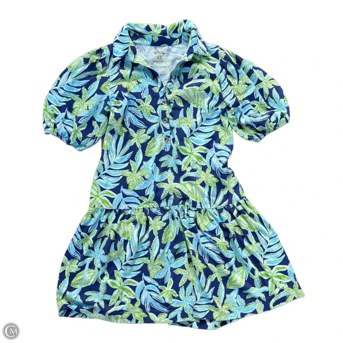 Dress Designer By Lilly Pulitzer In Blue & Green, Size: Xs