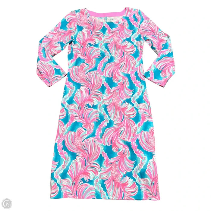 Dress Designer By Lilly Pulitzer In Blue & Pink, Size: Xs