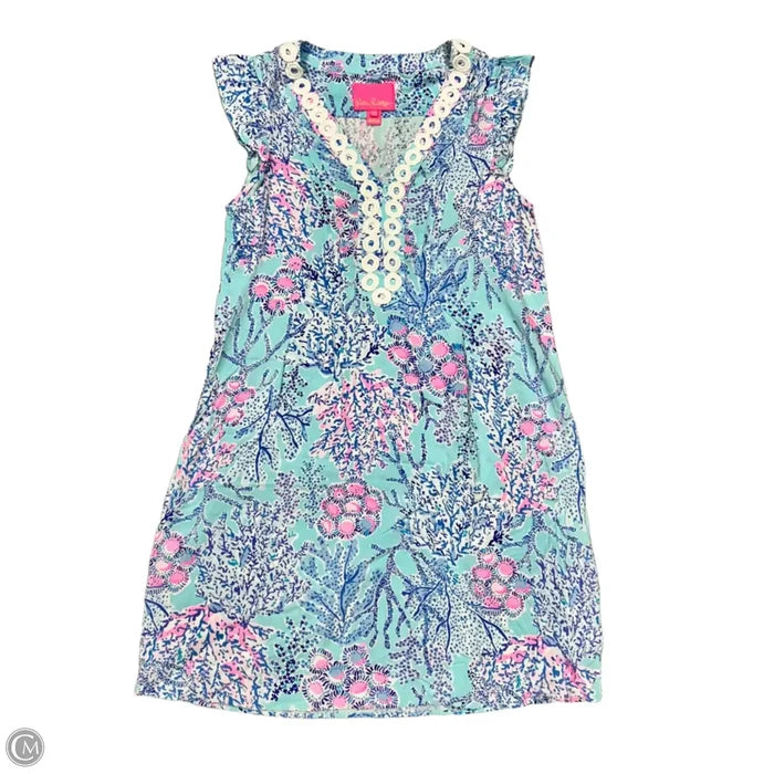 Dress Designer By Lilly Pulitzer In Blue & Pink, Size: Xs