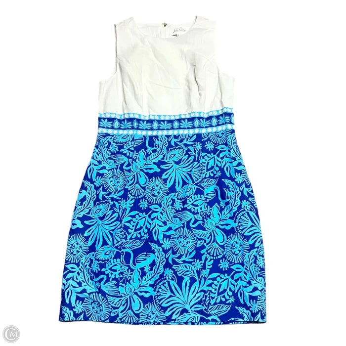 Dress Designer By Lilly Pulitzer In Blue & White, Size: S