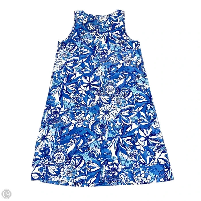 Dress Designer By Lilly Pulitzer In Blue & White, Size: S