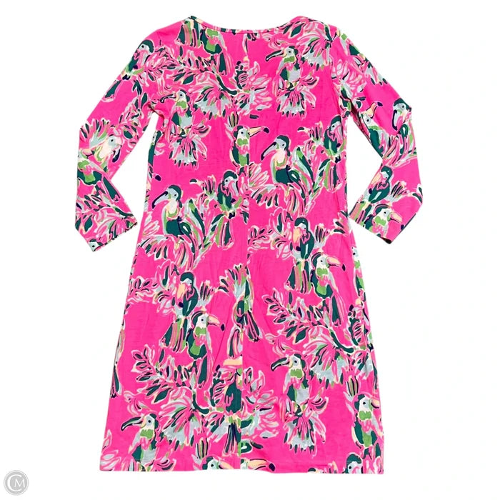 Dress Designer By Lilly Pulitzer In Green & Pink, Size: Xs
