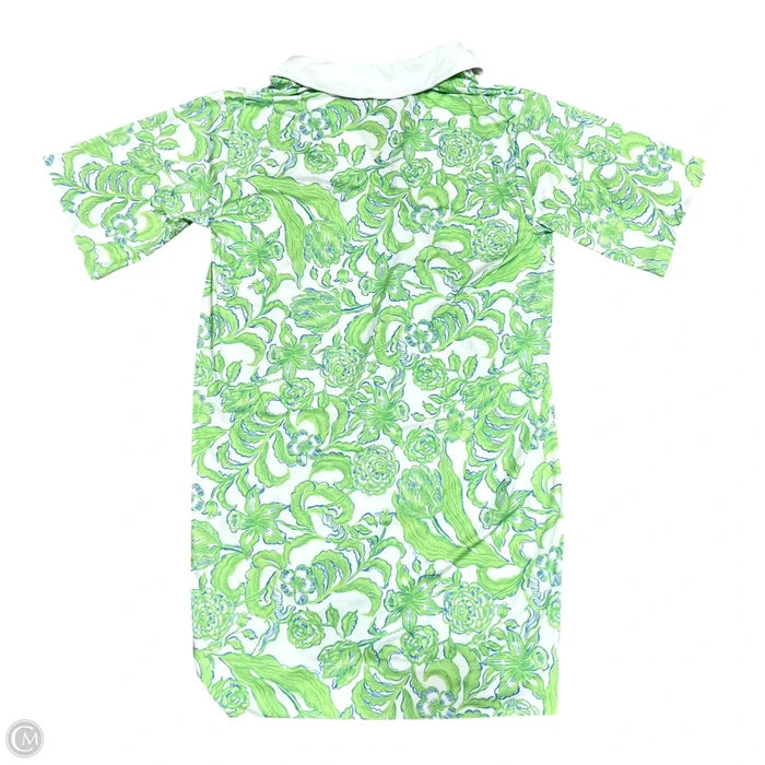 Dress Designer By Lilly Pulitzer In Green & White, Size: S