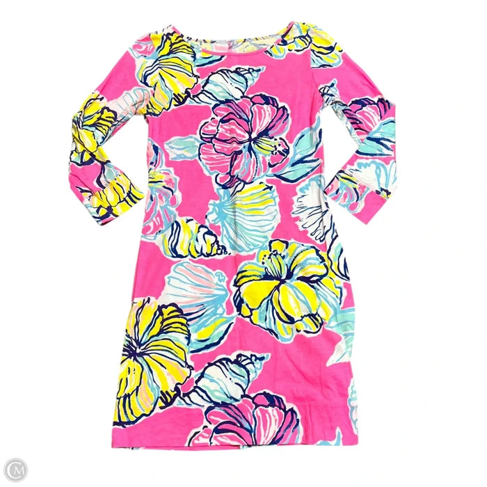 Dress Designer By Lilly Pulitzer In Pink & Yellow, Size: S