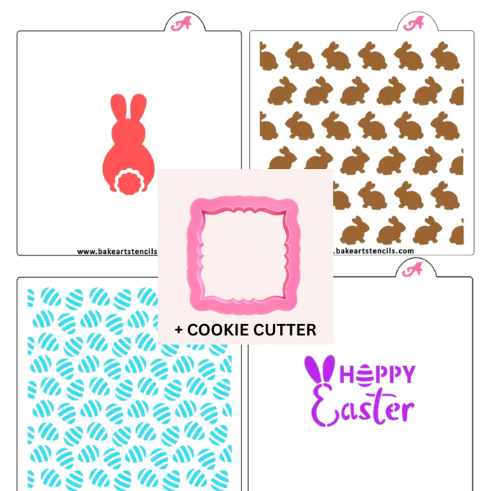 Easter Stencils Themed Bundle bakeartstencil