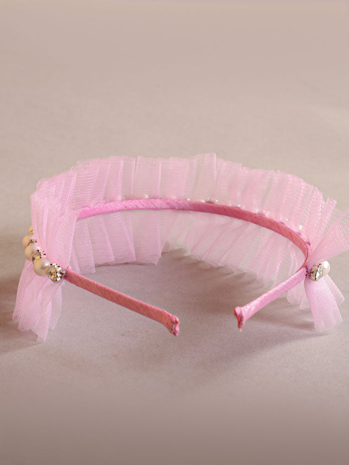 Elegant Pink Chic Beads Headband