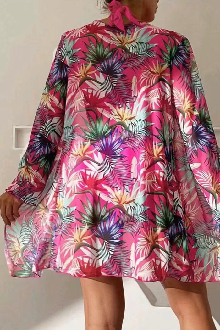 Ensemble Bikini 3 Pièces Tropical Fuishia *