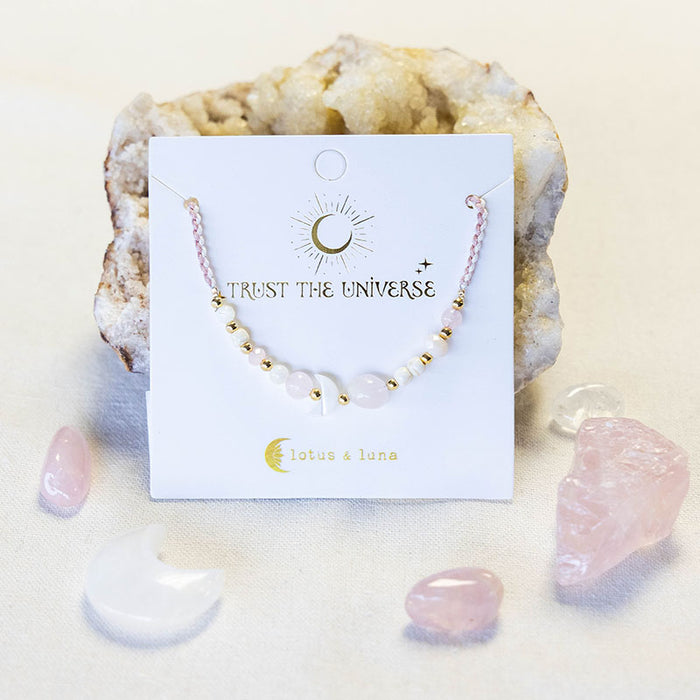 Equinox Eclipse Necklace, on brand card