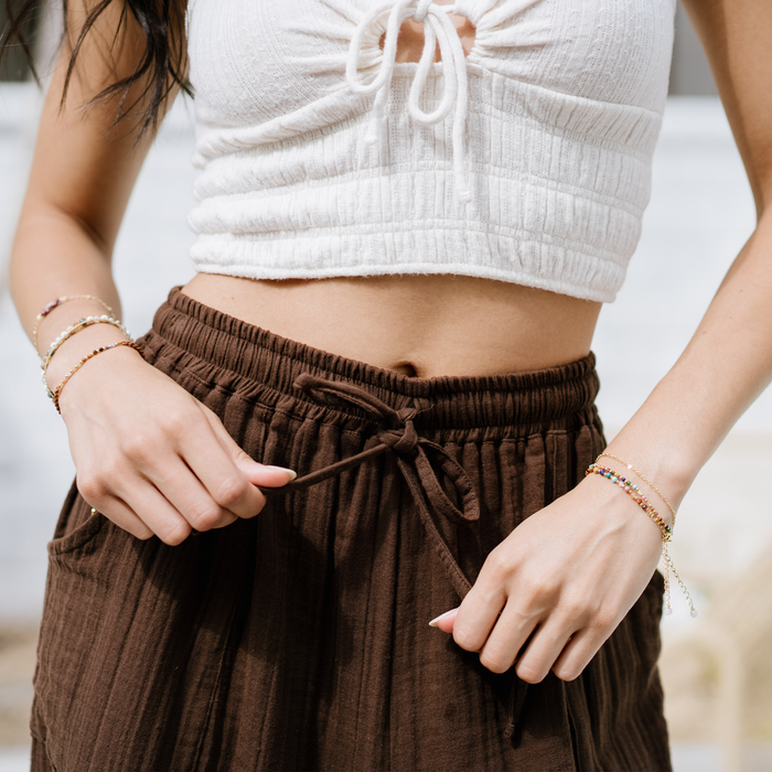 Espresso Adventure Cargo Pants, drawstring detail