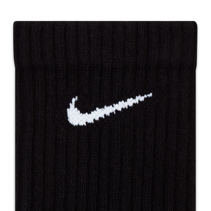 Everyday Cushioned 3 Pairs Training Crew Black Socks