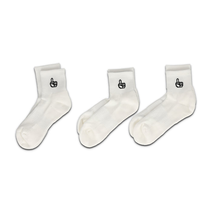 Everyday Quarter White Socks