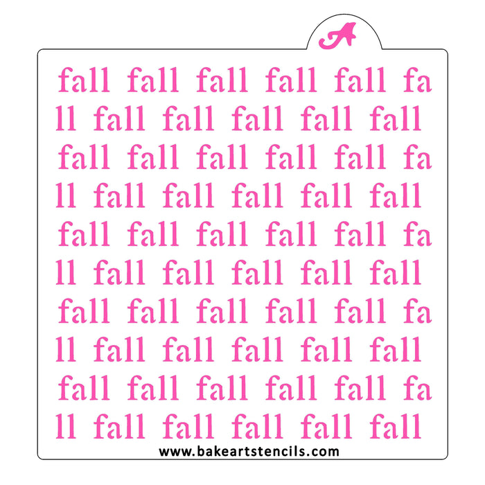 Fall Repeat Cookie Stencil bakeartstencil
