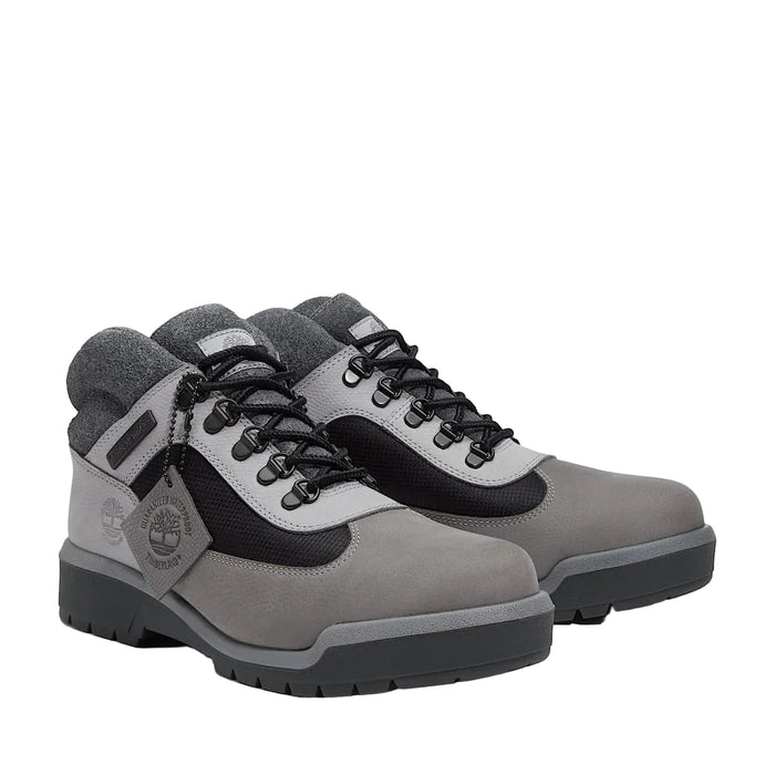 Field Mid Lace Up Gray Boots