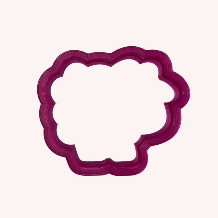 Fluffy Sheep Cutter/Stencil bakeartstencil