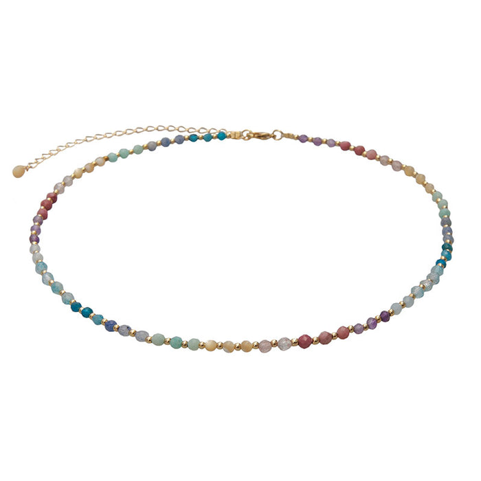 Free Spirit 3mm Healing Necklace, flat lay