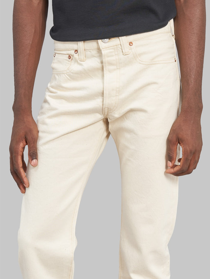Fullcount 1108EC 13oz Ecru Selvedge Slim Straight Jeans  mid rise