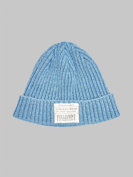 Fullcount Rib Watch Cap Faded Indigo front