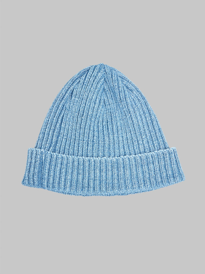 Fullcount Rib Watch Cap Faded Indigo back