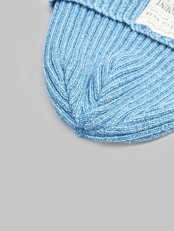 Fullcount Rib Watch Cap Faded Indigo fabric one size